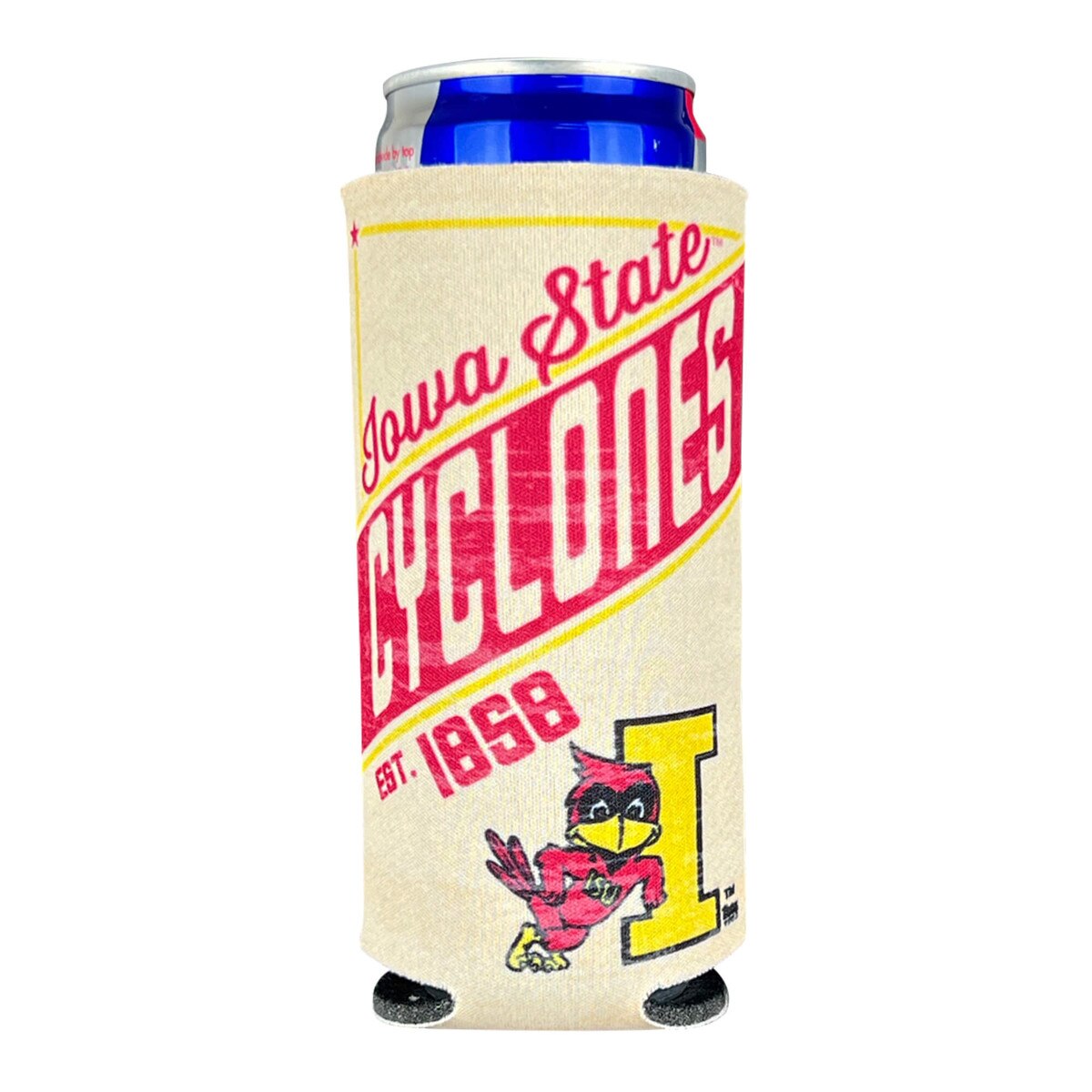 WinCraft Vintage Cy Double-Sided 12-oz Slim Can Cooler